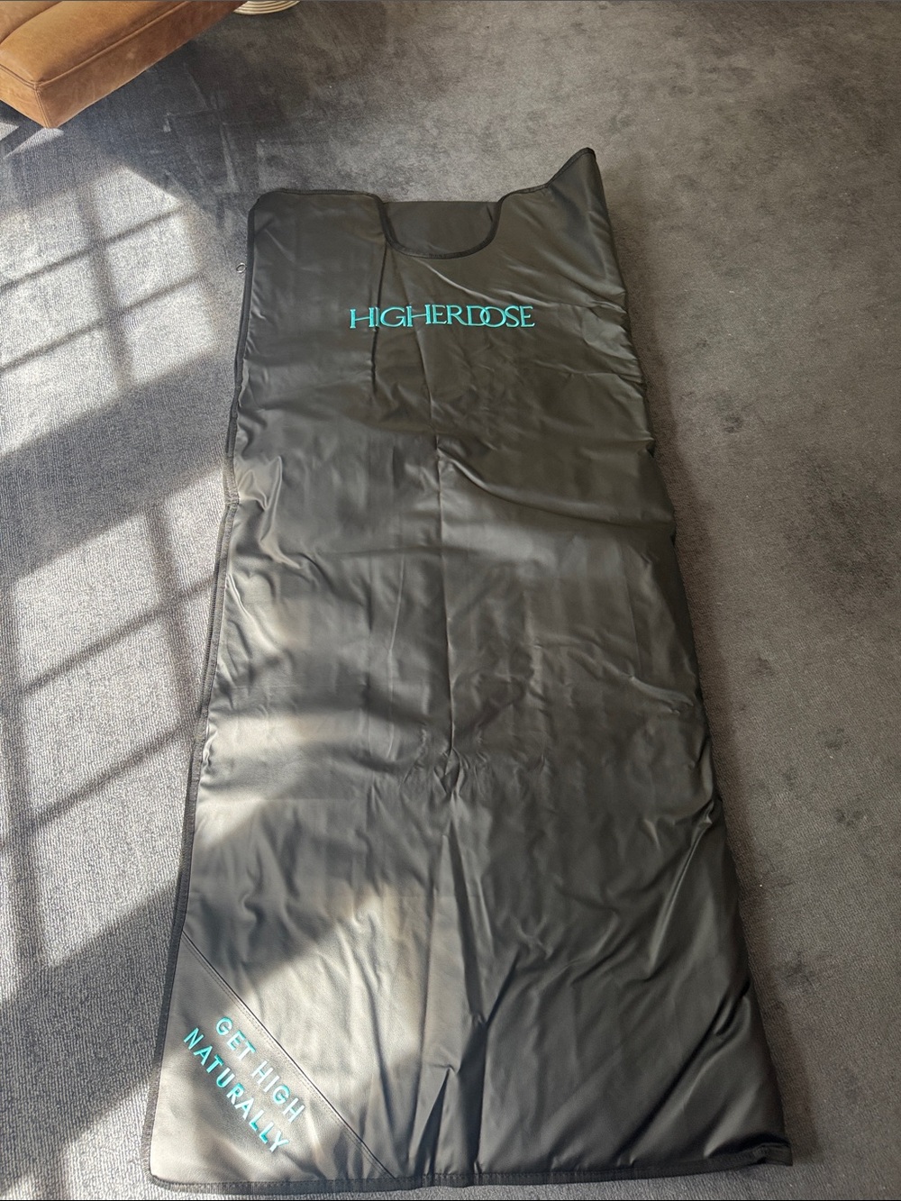 HigherDose Black Sauna Blanket Cover - Protective Slip